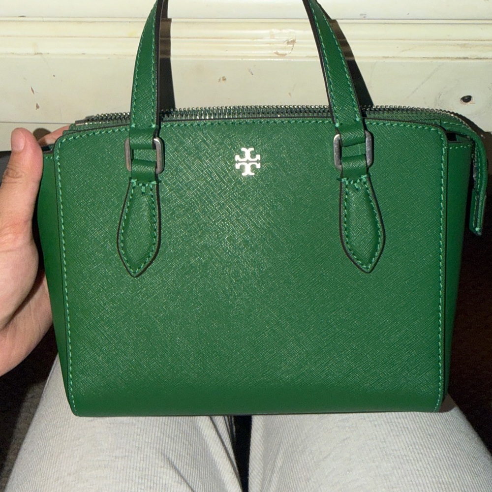 Tory Burch Emerald Green Satchel